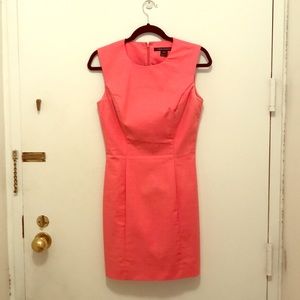 French Connection coral sheath dress